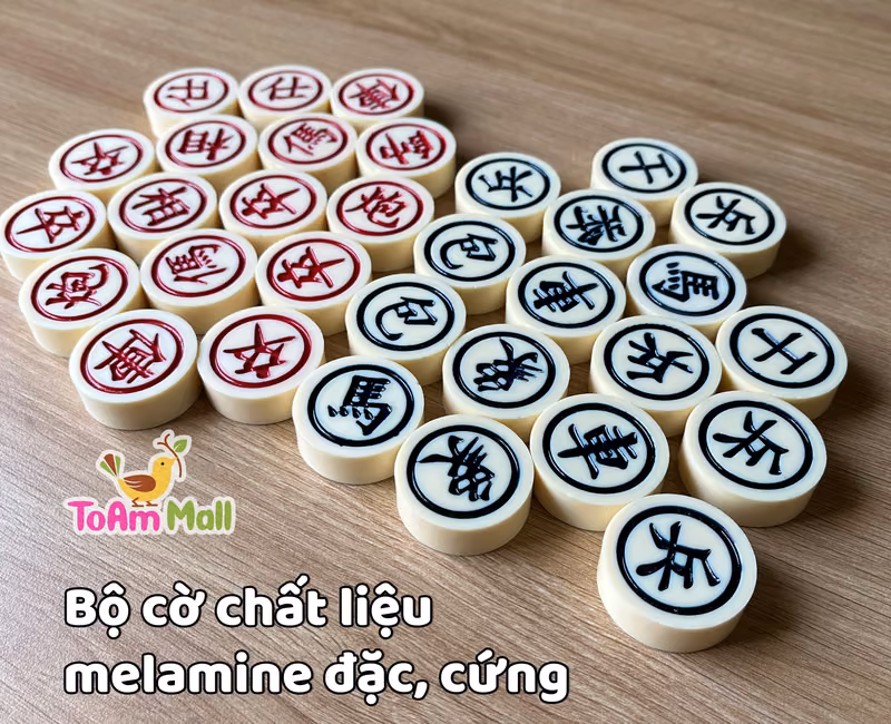 Bộ quân cờ tướng melamine đặc