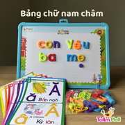 Bảng và chữ nam châm học tiếng Việt