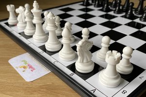Bộ cờ vua nam châm màu đen trắng