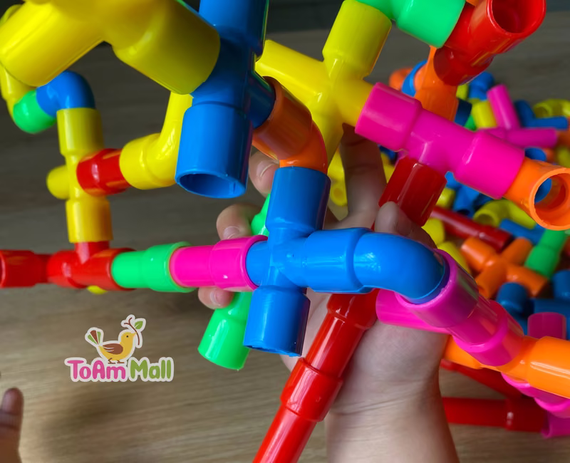 Đồ chơi lắp ráp ống nước sáng tạo, độc đáo, thú vị